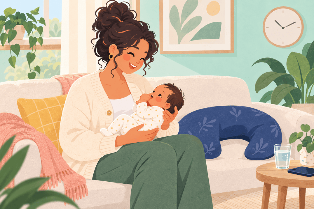 Illustration about breastfeeding frequency