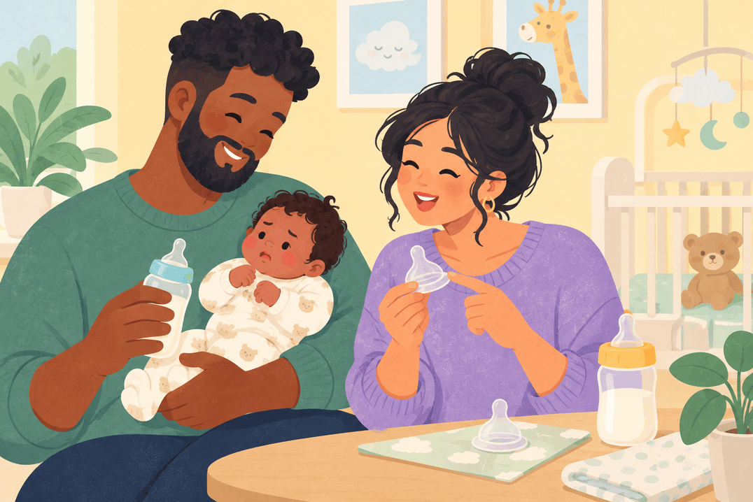 Illustration about bottle teat flow