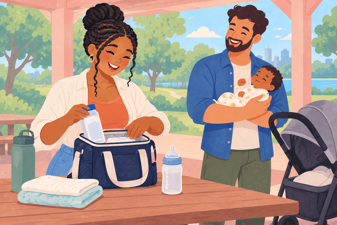 Illustration about formula preparation on outings