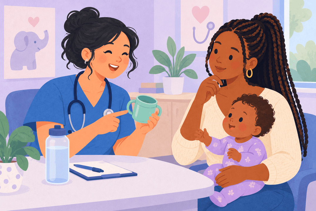 Illustration about water for babies