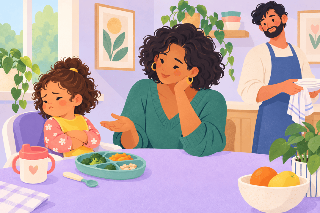 Illustration about picky eating in toddlers