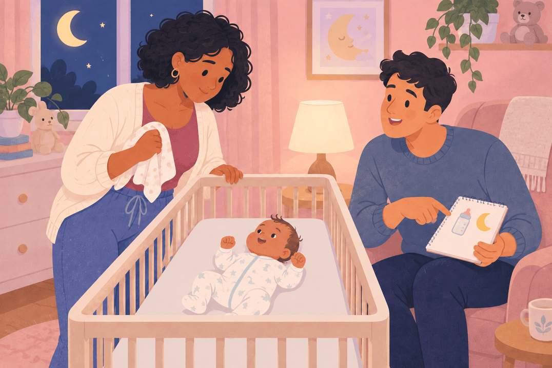 Illustration about frequent night waking