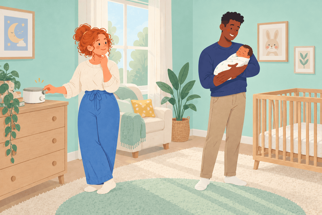 Illustration about white noise for babies