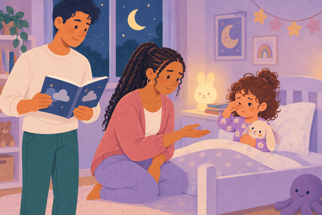 Illustration about toddler night waking