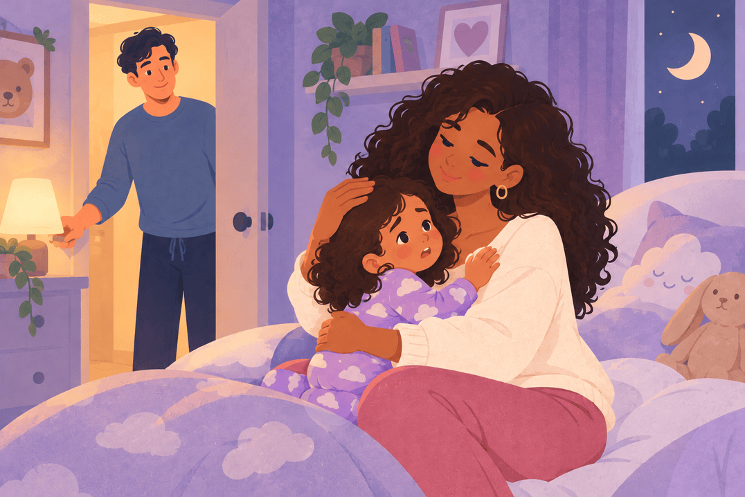 Illustration about nightmares in toddlers