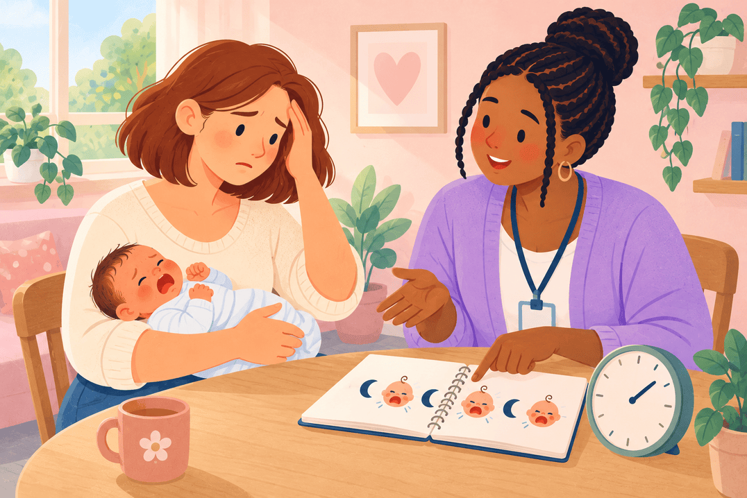 Illustration about colic