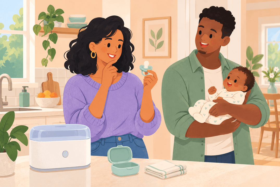 Illustration about pacifiers for soothing