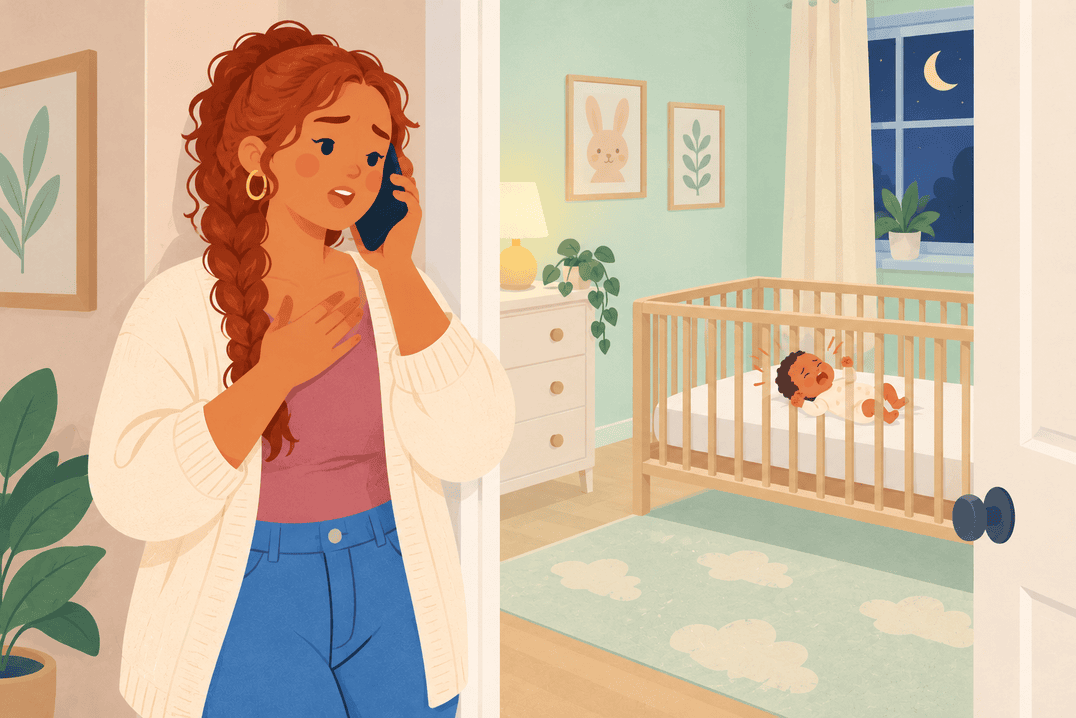 Illustration about when crying overwhelms you