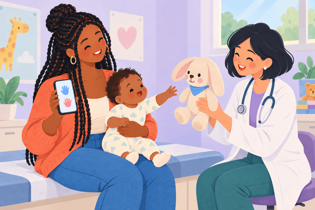 Illustration about hand preference in babies
