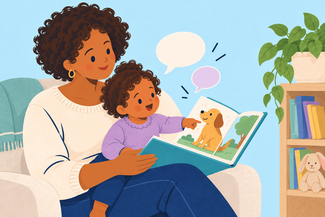 Illustration about baby babbling