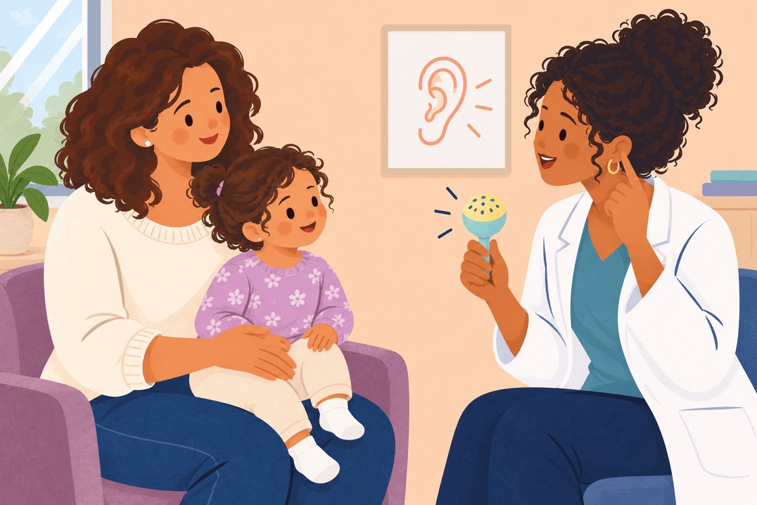 Illustration about hearing concerns in toddlers