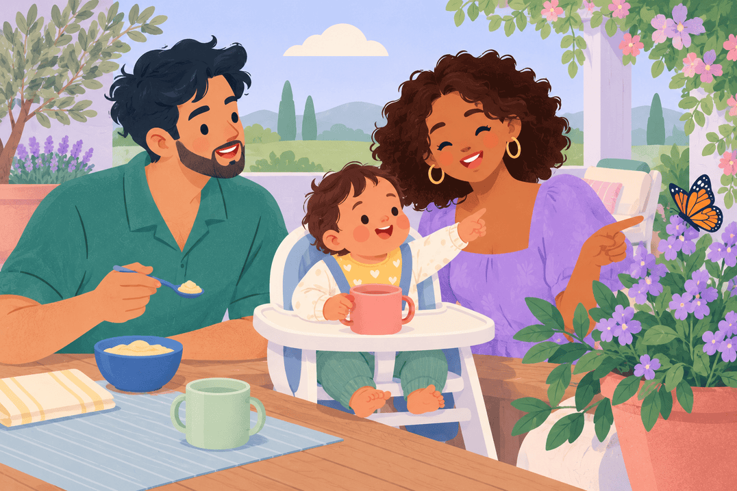 Illustration about nine-month-old baby