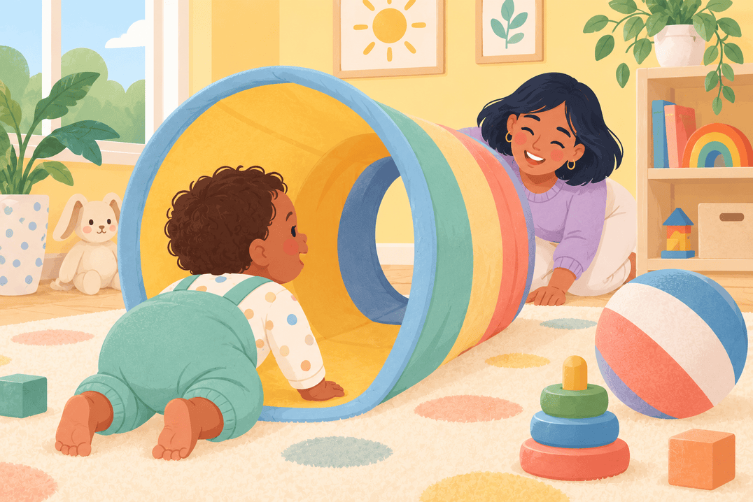 Illustration about ten-month-old baby