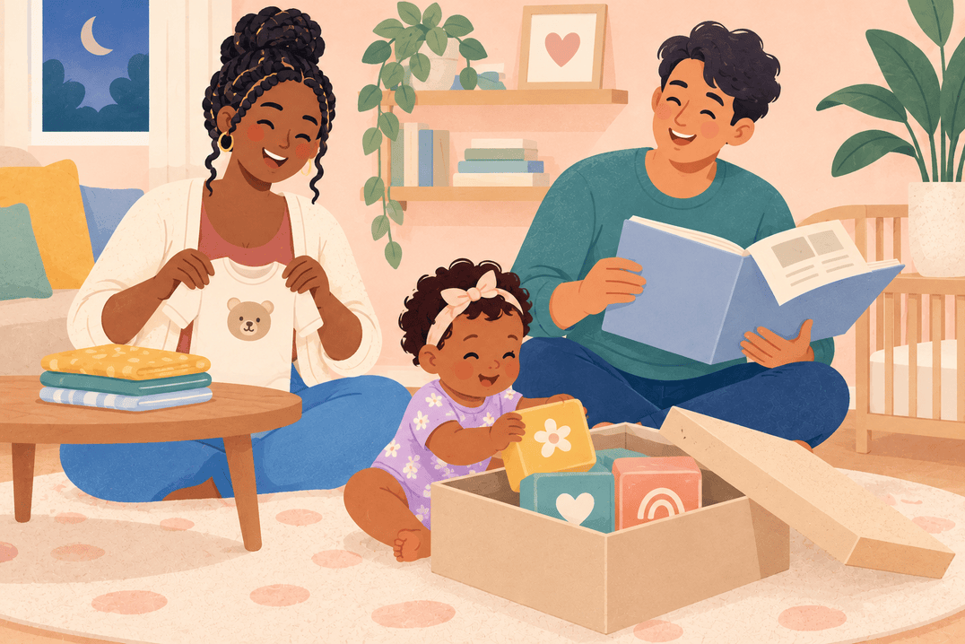 Illustration about eleven-month-old baby