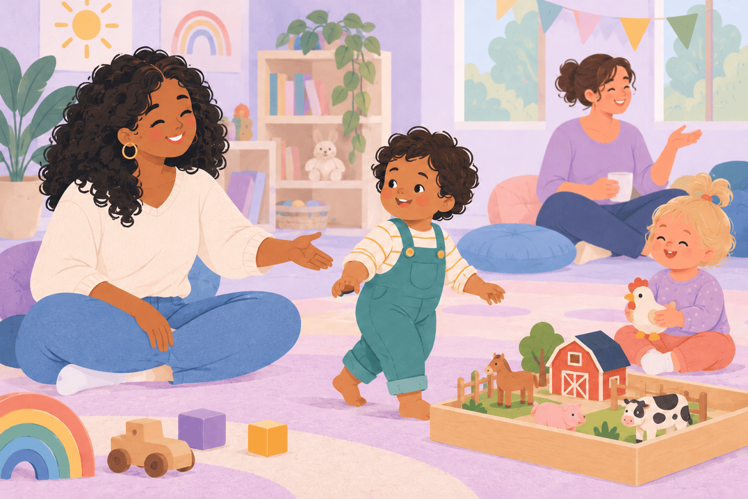 Illustration about twenty-one-month-old toddler
