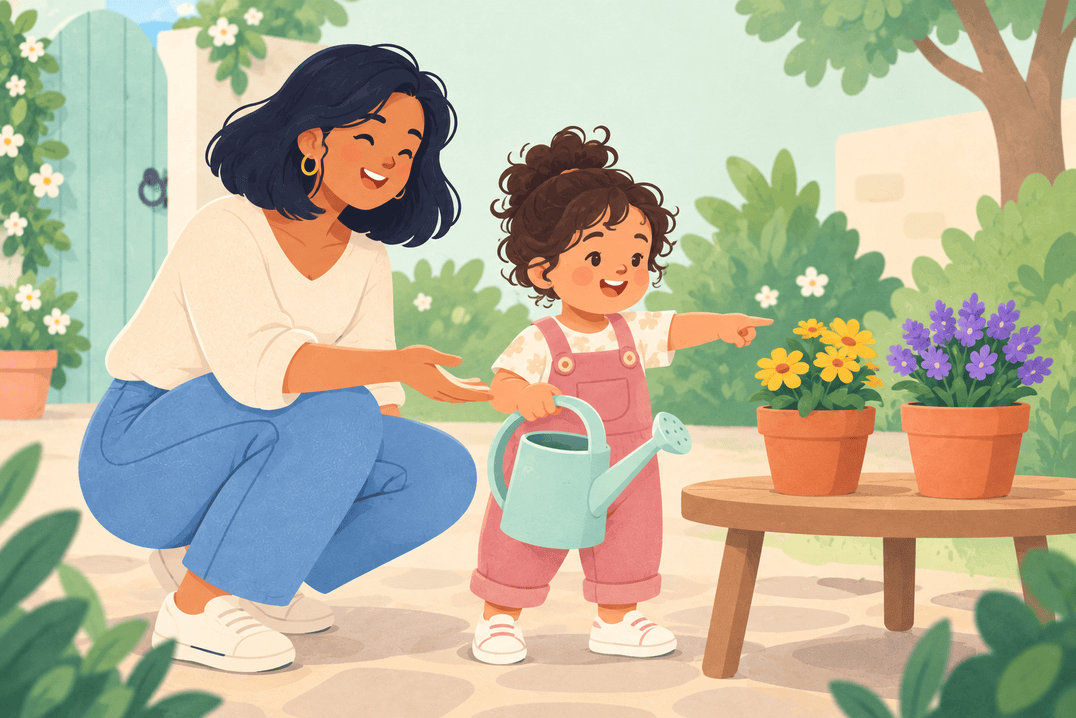 Illustration about twenty-seven-month-old toddler