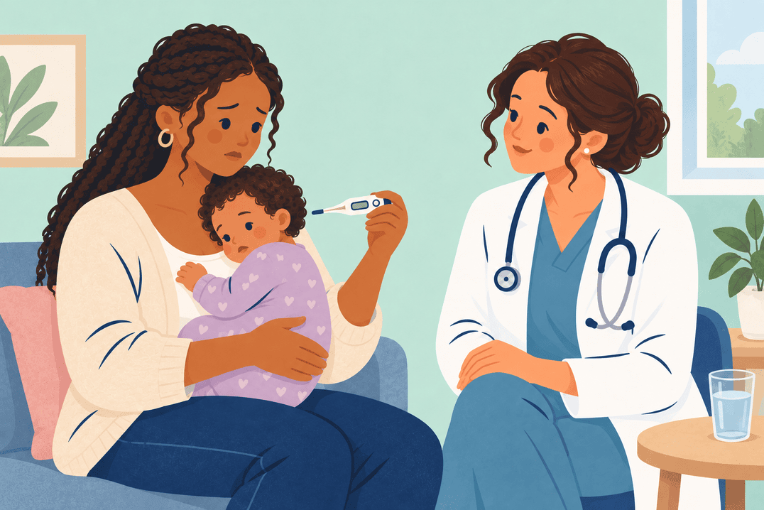 Illustration about baby fever