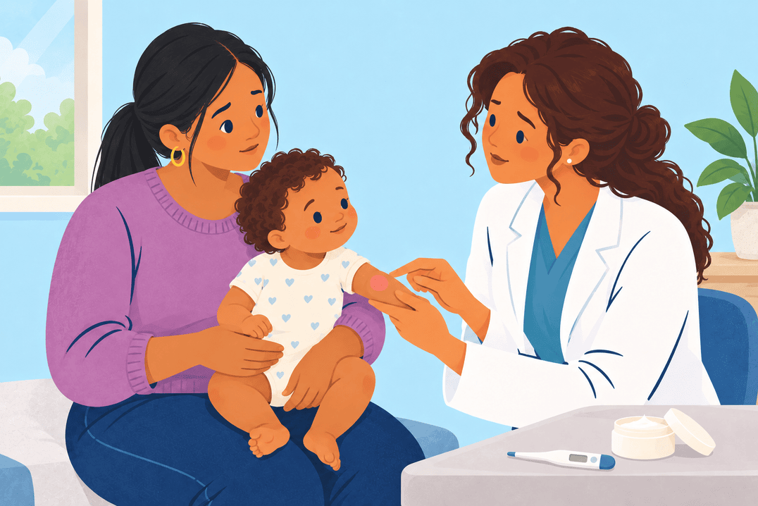 Illustration about rash with fever