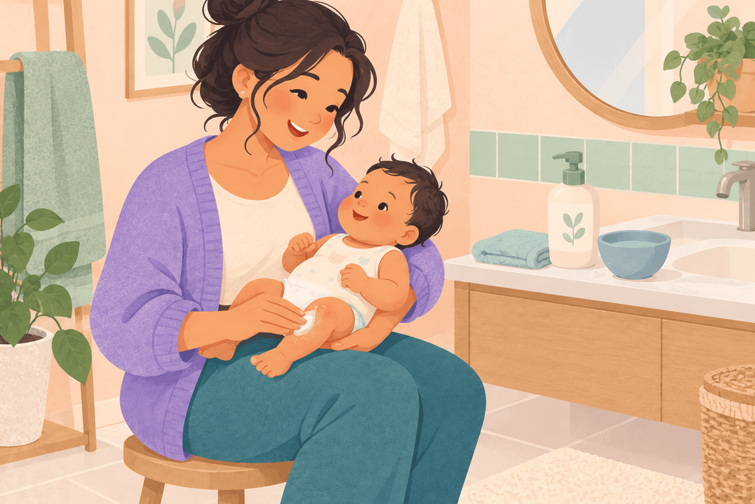 Illustration about dry baby skin