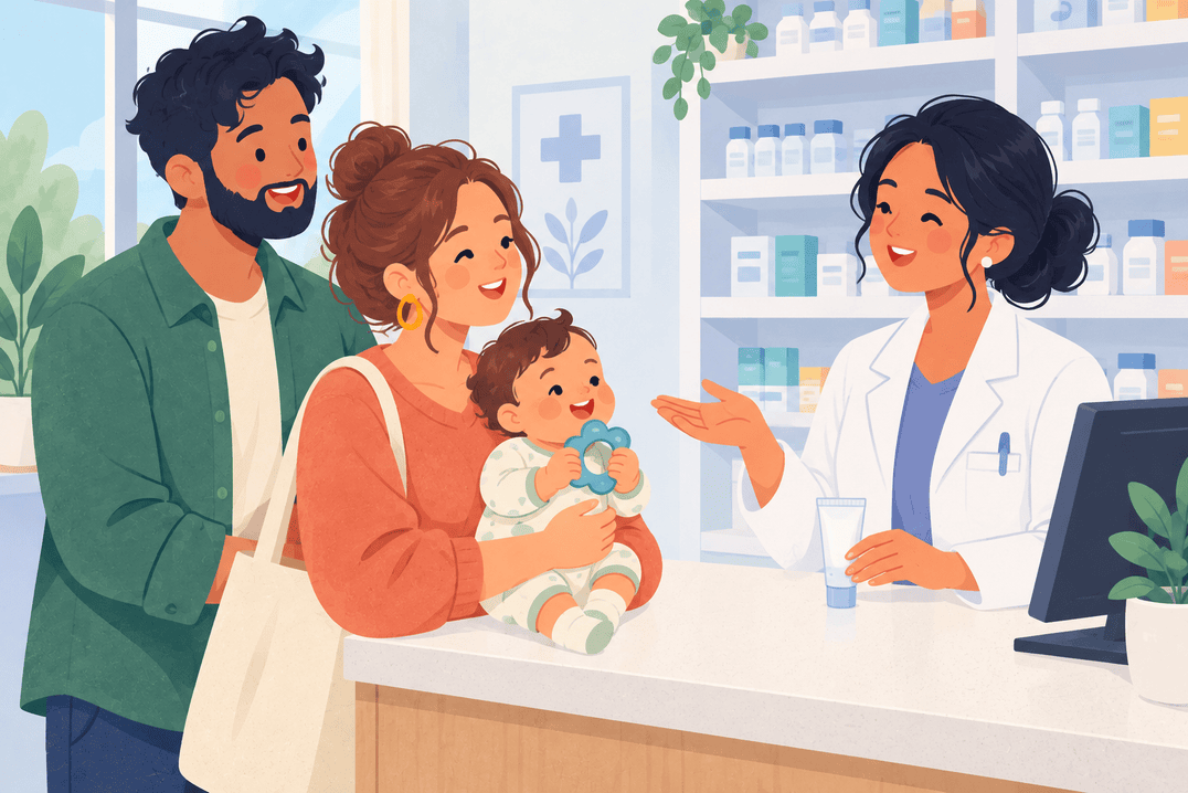 Illustration about teething gels