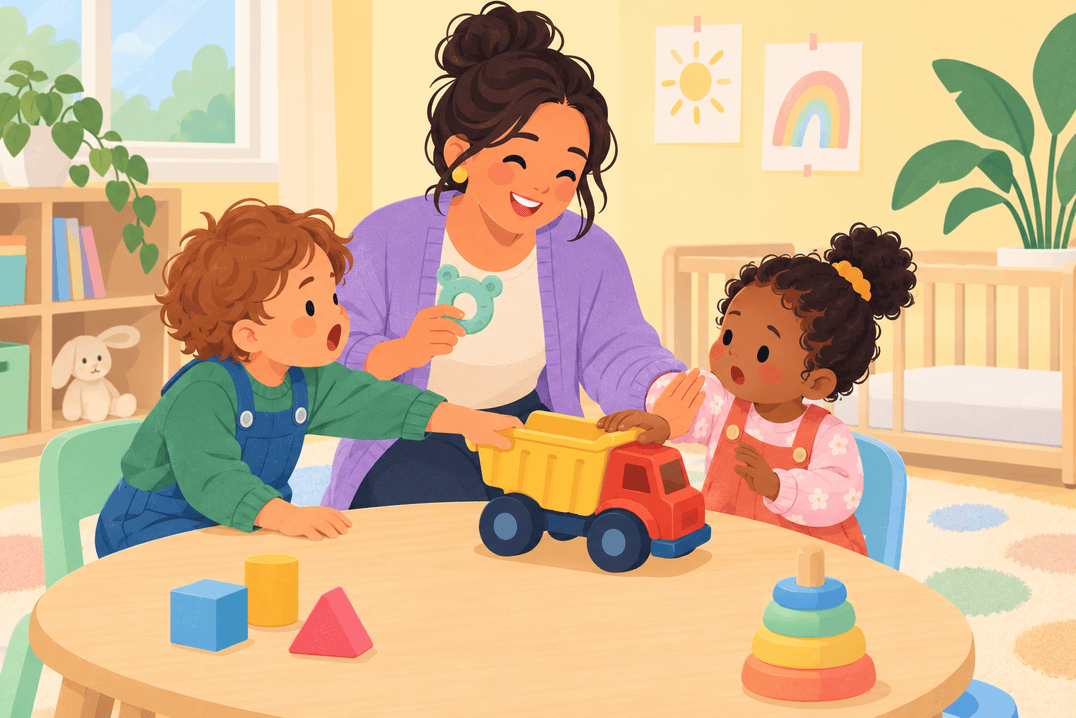 Illustration about toddler biting