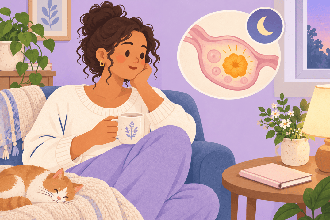 Illustration about luteal phase