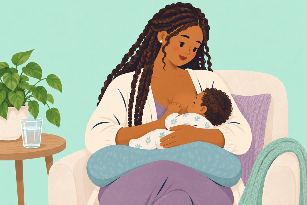 Illustration about missed periods while breastfeeding