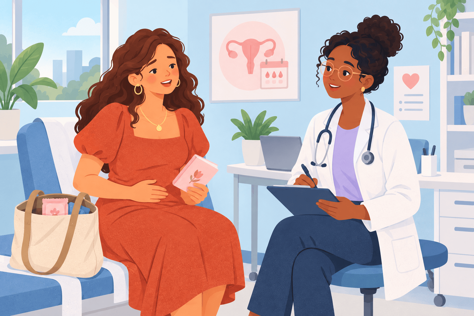 Illustration about periods every two weeks