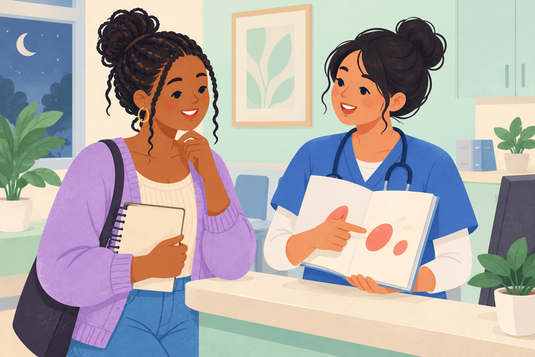 Illustration about large period clots