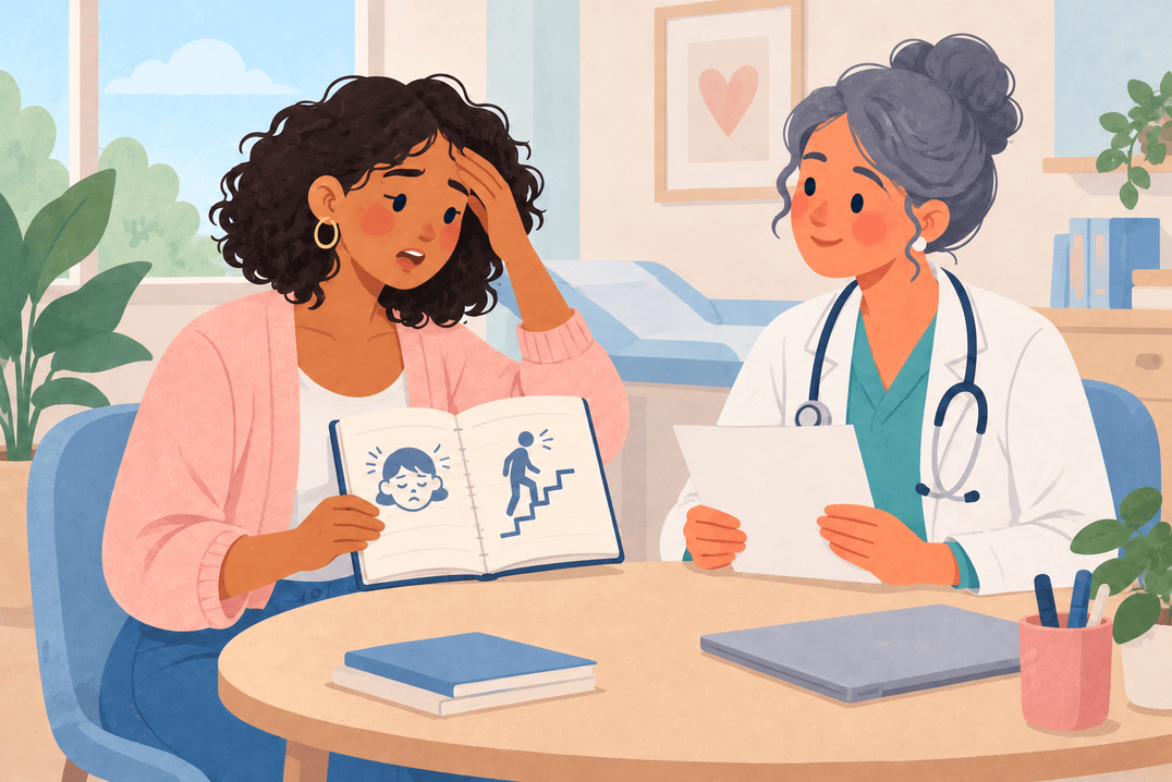 Illustration about iron deficiency from periods