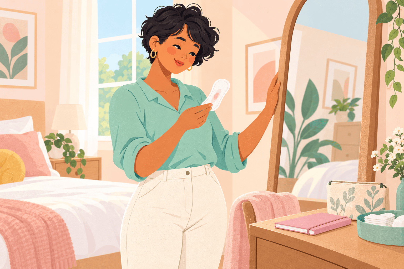Illustration about pink discharge