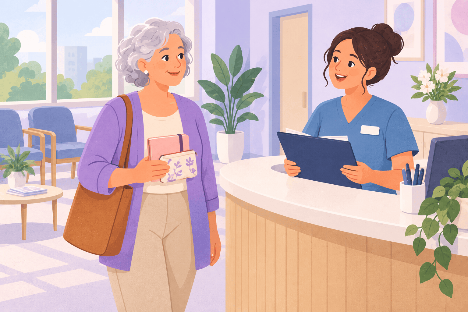 Illustration about postmenopausal spotting