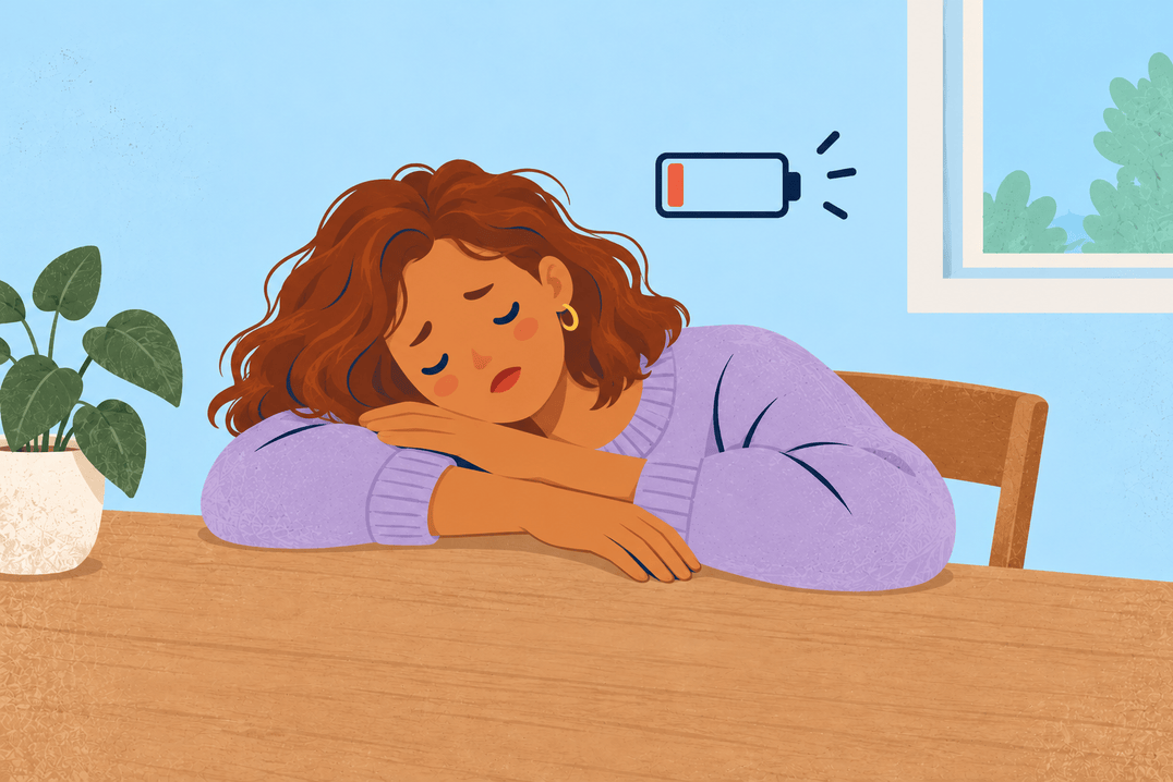 Illustration about fatigue before your period