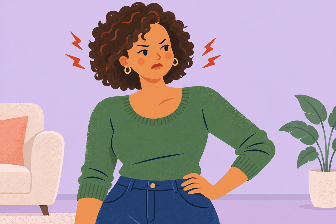 Illustration about premenstrual irritability