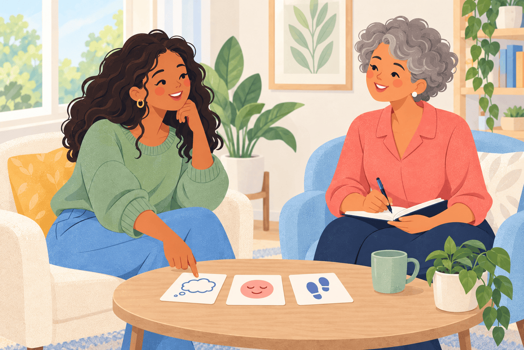 Illustration about cbt for pmdd