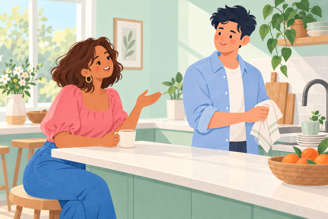 Illustration about supporting a partner with pmdd