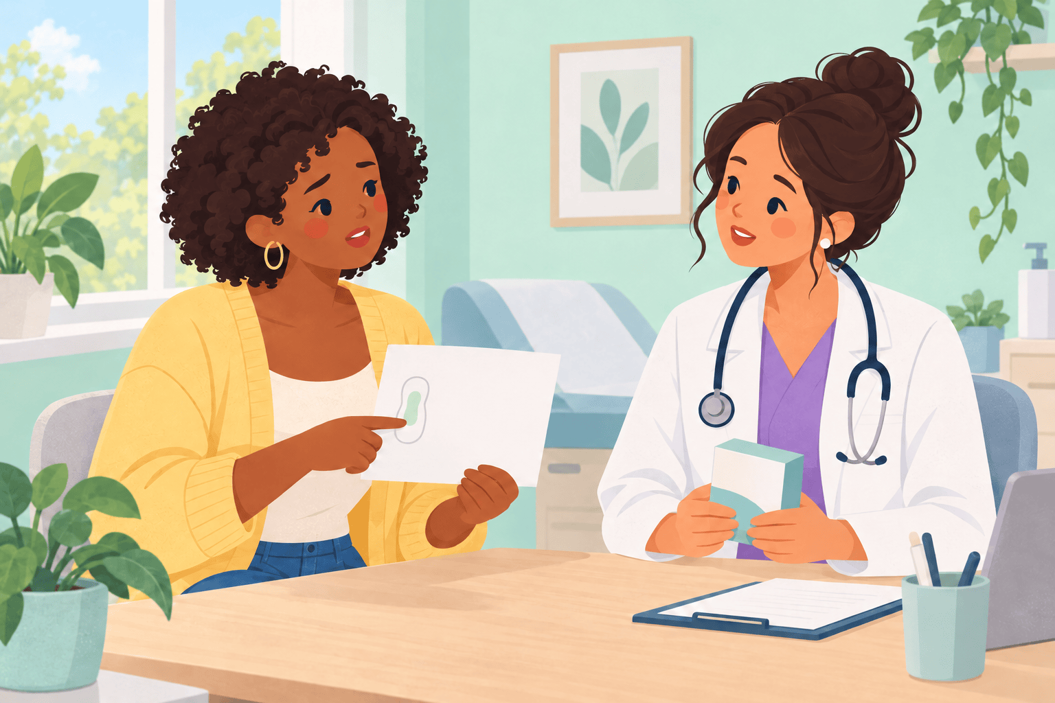 Illustration about green discharge