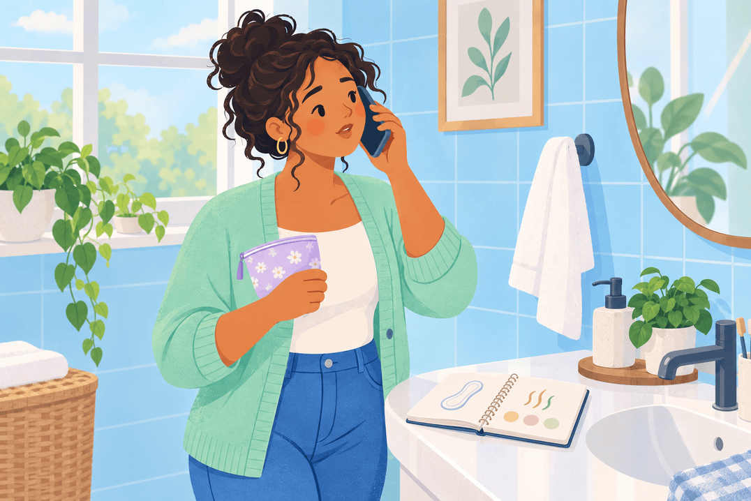 Illustration about discharge odor changes