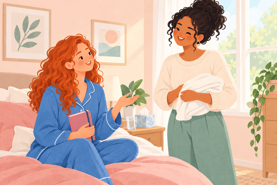 Illustration about discharge after sex
