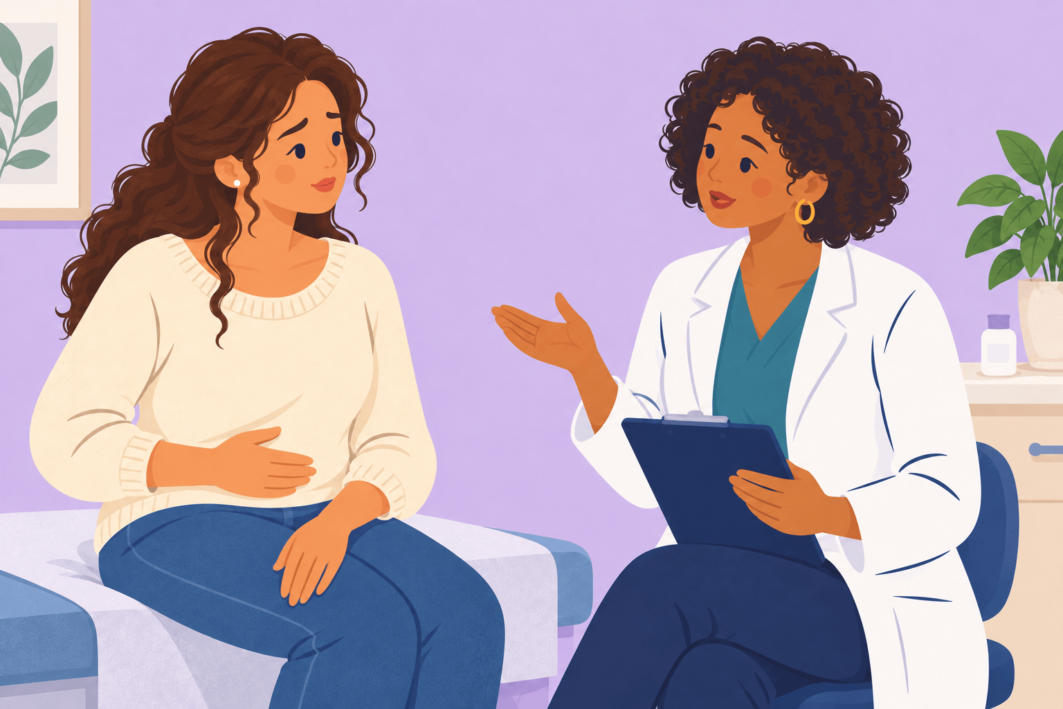 Illustration about vaginal itching