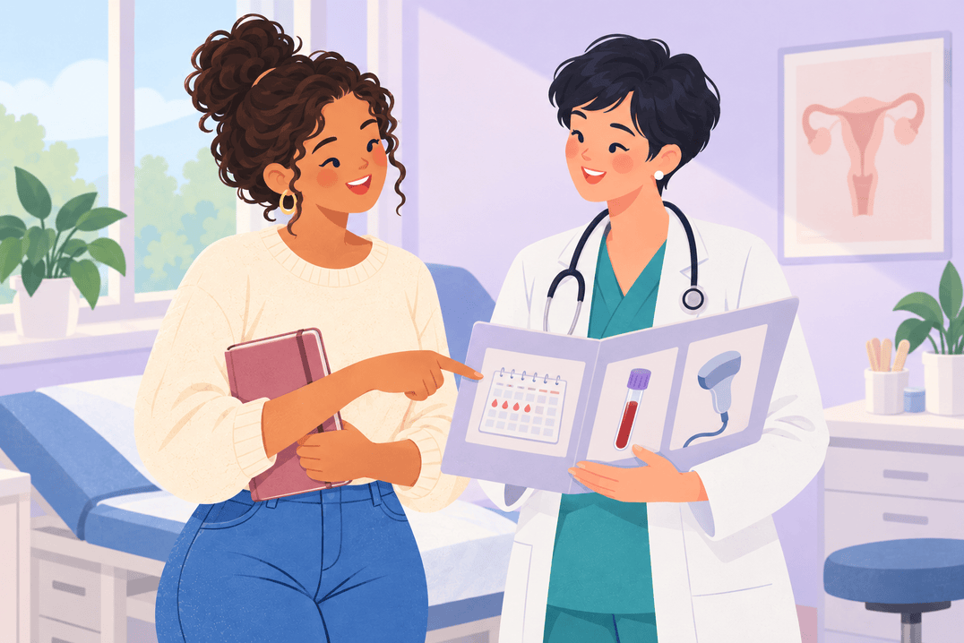 Illustration about pcos diagnosis