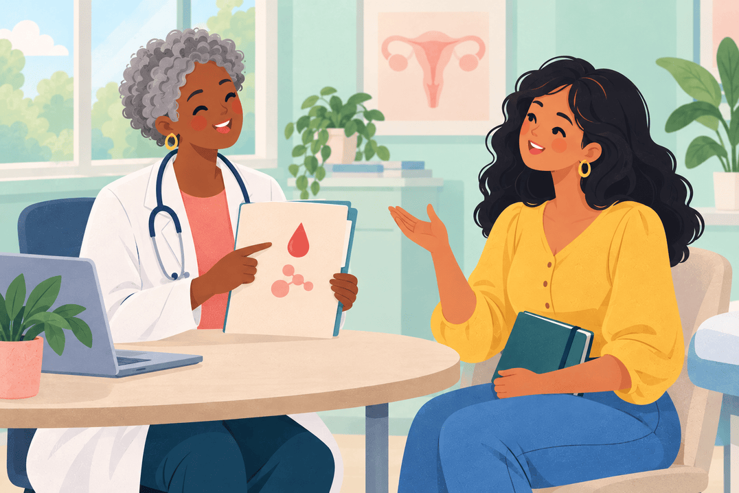 Illustration about pcos and insulin resistance
