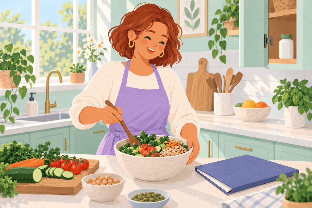 Illustration about pcos nutrition claims