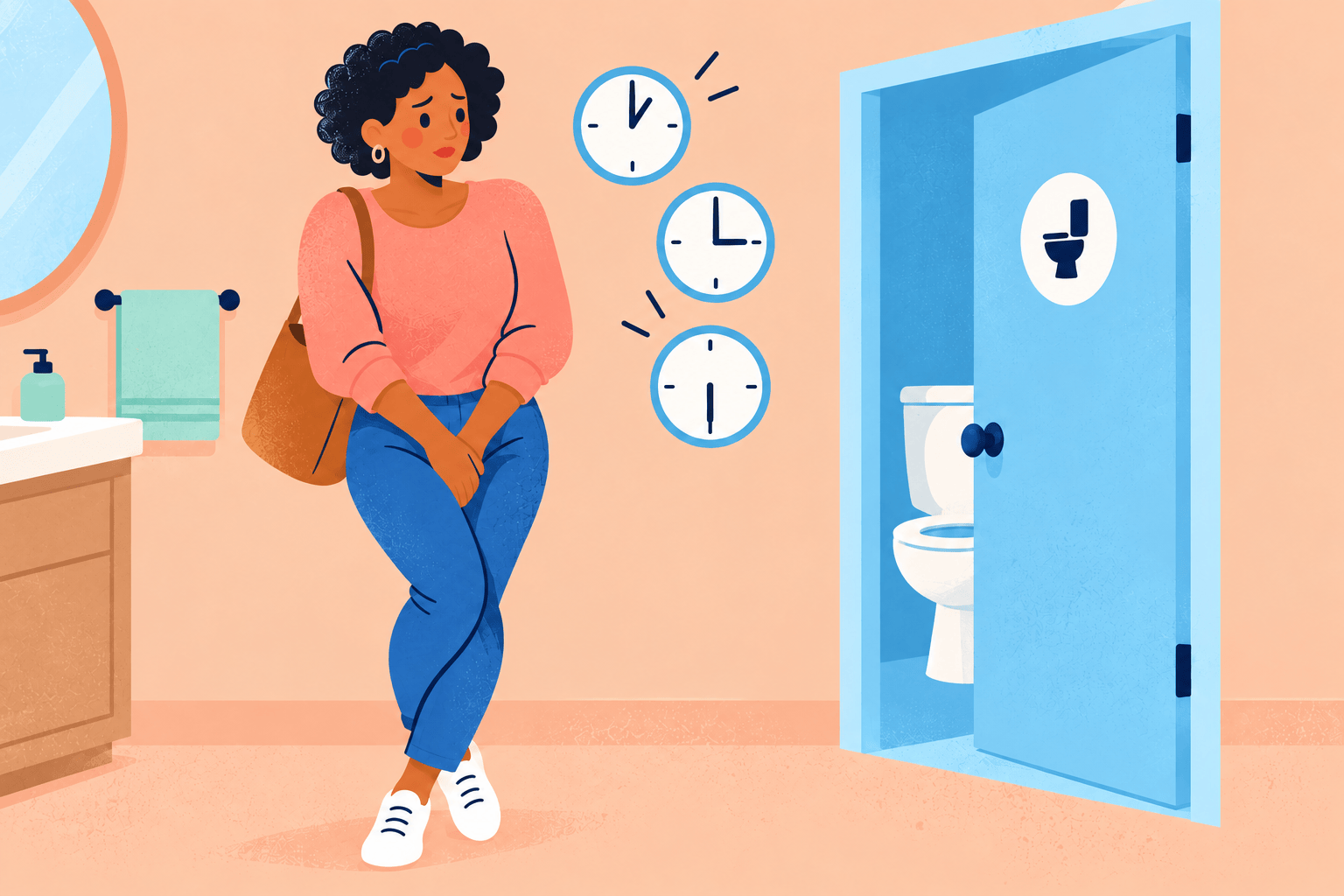 Illustration about endometriosis and bladder symptoms