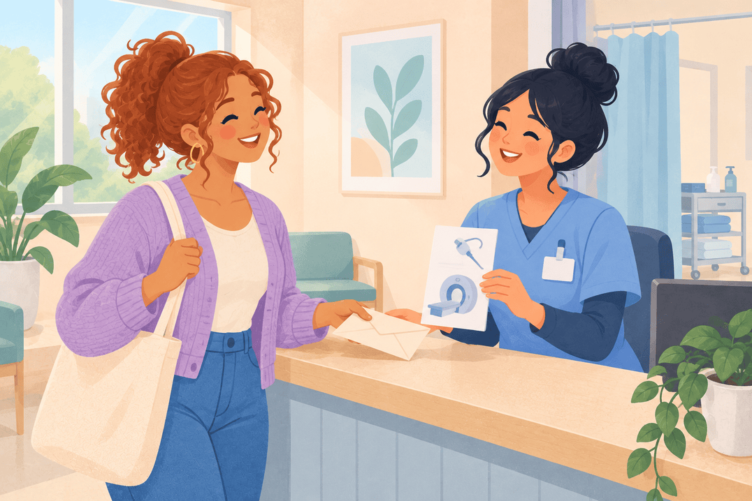 Illustration about adenomyosis diagnosis