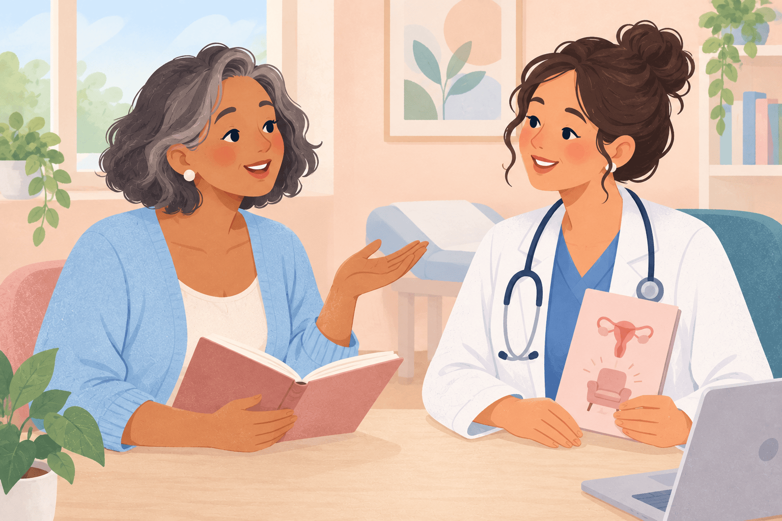 Illustration about hysterectomy for period problems