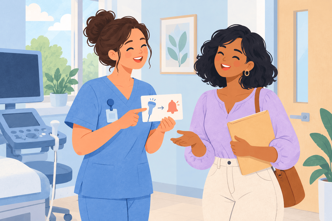 Illustration about ovarian cyst ultrasound