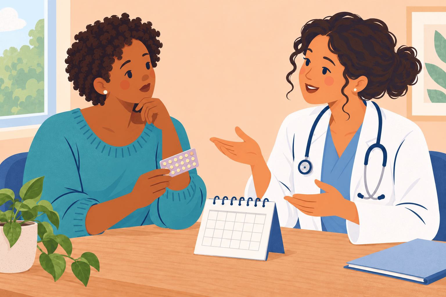 Illustration about combined pill basics