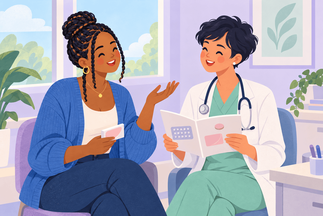 Illustration about continuous pill use