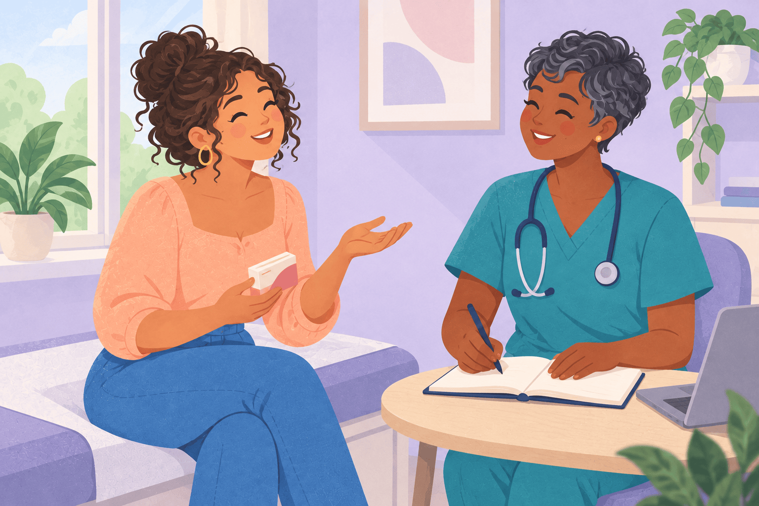 Illustration about changing pill types